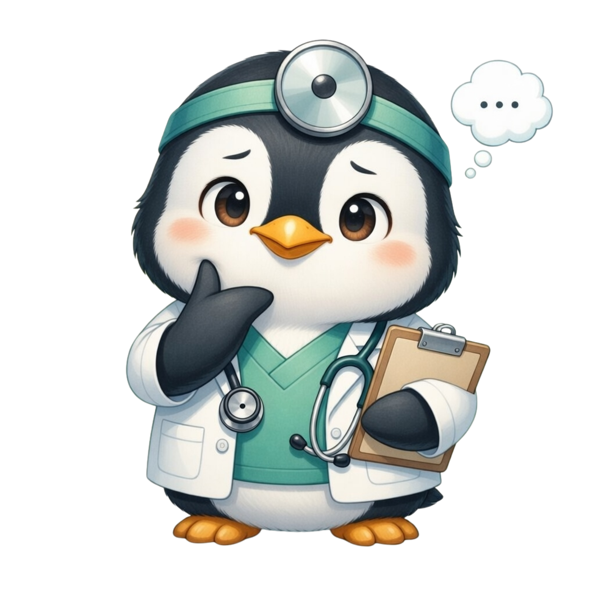 Dr. Lumi thinking through a symptom assessment